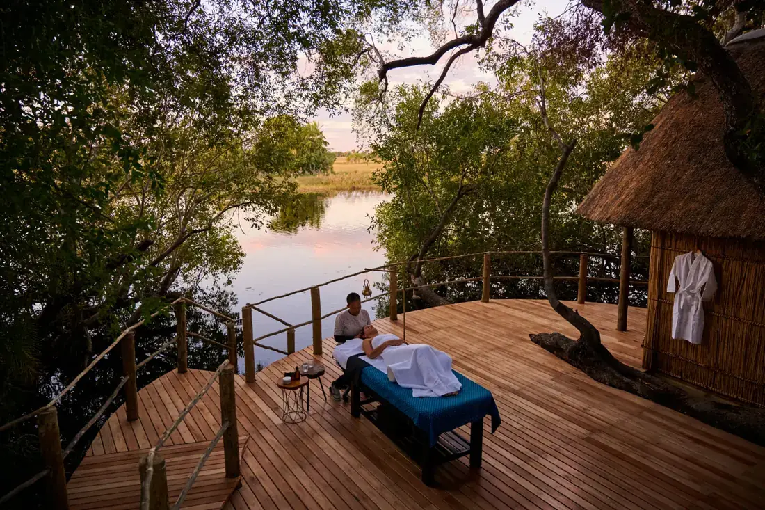 Spa at Nxamaseri Island Lodge, Okavango Panhandle