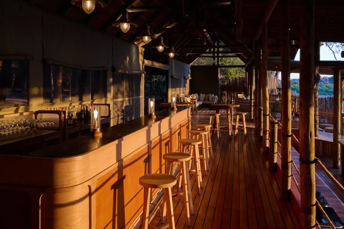 Bar at Savute Safari Lodge, Savute, Chobe National Park
