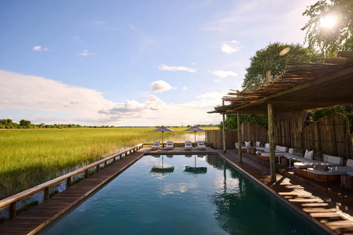 Pool at Sediba Sa Rona, Khwai, Okavango Delta