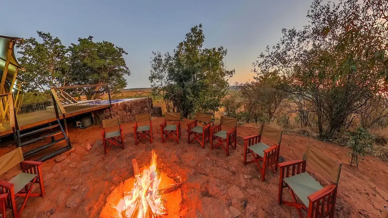 Firepit at Sia Safari Lodge, Victoria Falls