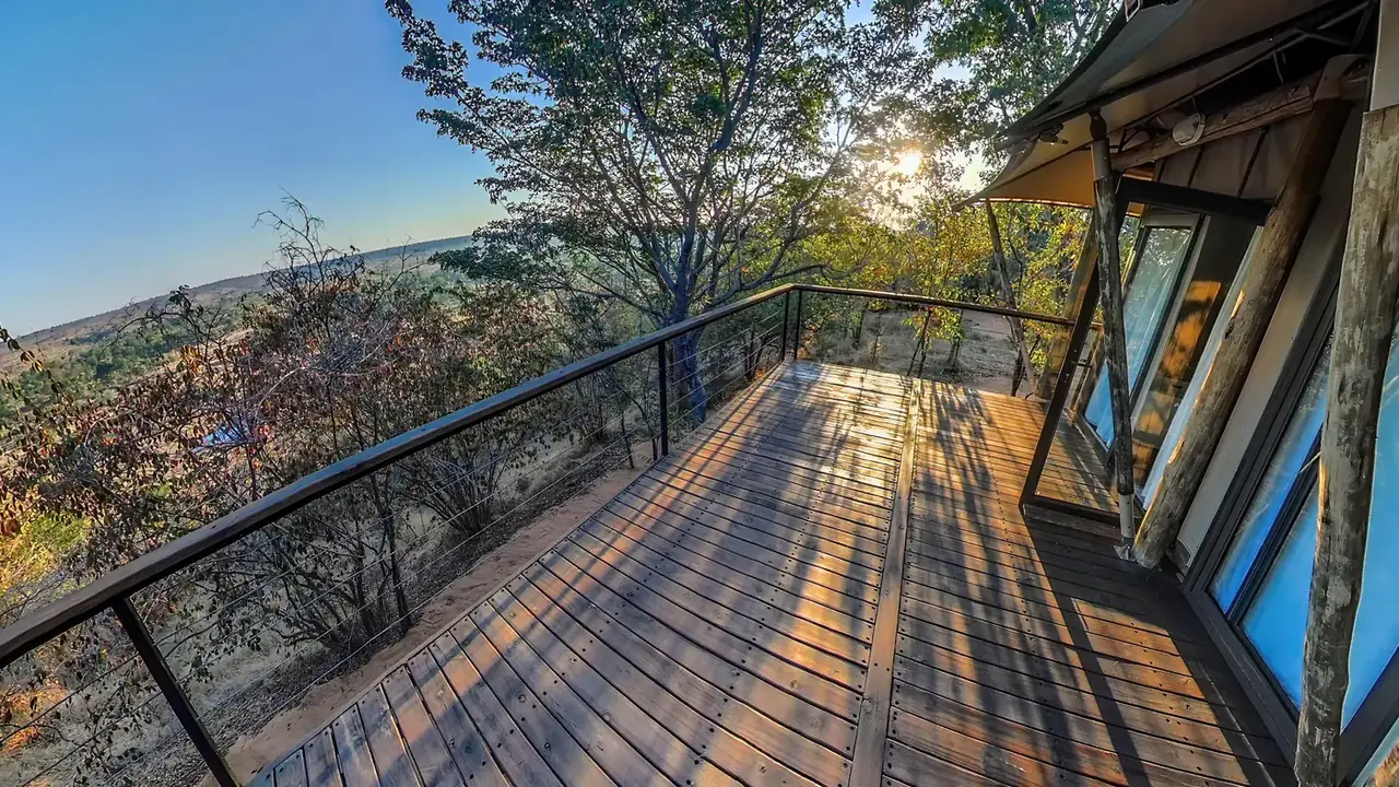 Room deck at Sia Safari Lodge, Victoria Falls