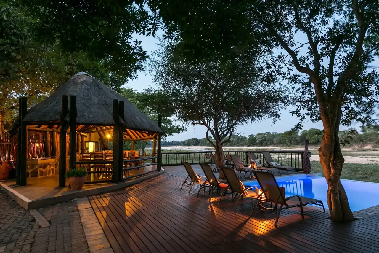 Pool deck at Umkumbe Safari Lodge, Sabi Sand